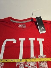 🚨 Adidas Originals Chicago Men’s Training T-Shirt Scarlet-White BQ1716 SZ XL