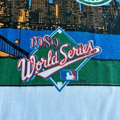 Vintage 1989 Battle of the Bay World Series T Shirt MLB USA Large