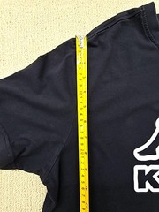 Kappa Mens T-Shirt Black Large Omini Logo Italy Cotton L