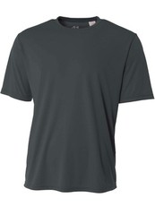 A4 Men’s Size Medium Graphite Cooling Performance Crew Short Sleeve Tee #38997
