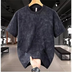 Men’s Loose Fit Short Sleeve T-Shirt Breathable Ice Silk Summer Casual Tee