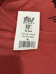 USMC “United States Marines 1775” Red T-Shirt – Size XL – by MV Sport – NWT!