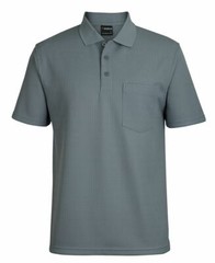 Jb’s wear Podium Textured Waffle Pocket Polo With Cool Moisture Wicking Fabric
