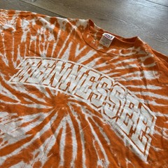 Tennessee Volunteers Shirt Mens L Orange NCAA Tie Dye Vintage Cotton Vols