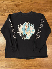 Karol G Singer Strip Love Long Sleeve Shirt Black Unisex Full Size MK806