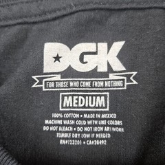 DGK Dirty Ghetto Kids TShirt Rocky Medium Skater Machine Wash