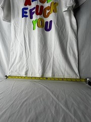 Spencer’s Alphabet F-You White T-shirt Mens Size Medium