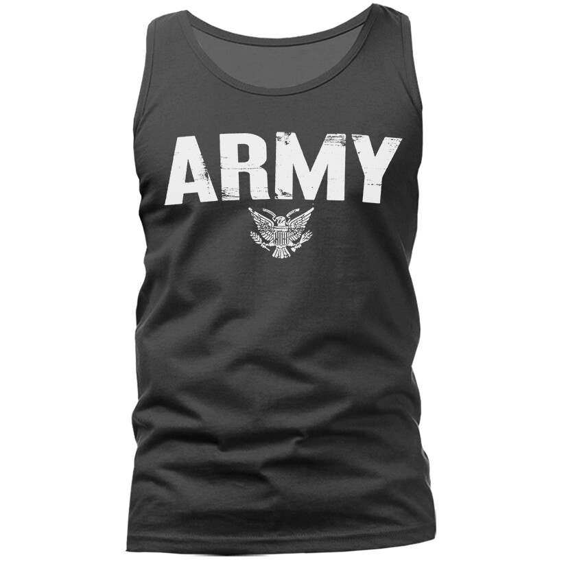 Army Military Patriotic US Flag Veteran Graphic Tank Top