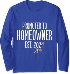 New Homeowner 2024 Housewarming First Time Home Buyer Long Sleeve Tshirt