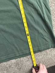 VINTAGE 90s Y2K Blank AAA T-Shirt Green Crewneck Classic Cotton Mens X-Large XL
