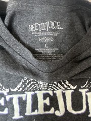 Beetlejuice T-Shirt – Men’s Size Large Short-Sleeve Grey Cotton