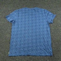 Express Shirt Mens Large Blue Geometric Pattern Crewneck Casual Tee T-Shirt