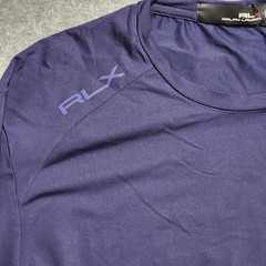 RLX Ralph Lauren Golf New Preformance Long Sleeve T-Shirt Large Navy NWT $128