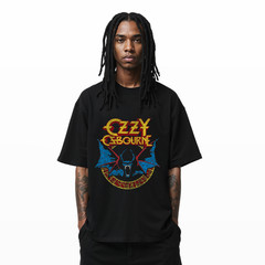 Ozzy Osbourne Heavy Metal Rock Band T-Shirt Vintage Distressed Graphic Tee A176