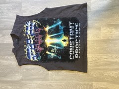 Men First Row Band Tee With Studs Sleeveless Heavy Duty Quality