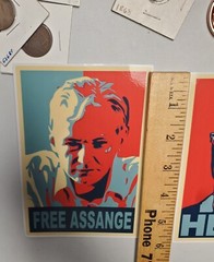 JULIAN ASSANGE STICKERS VARIETY PACK (3)