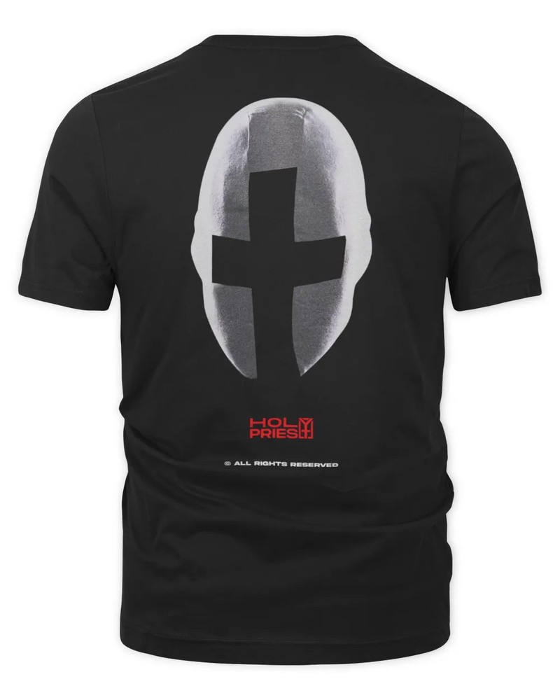 Holy Priest Merch Mask Logo T-Shirt