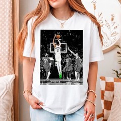 Wemby Three Point Shot T-Shirt, Vintage Basketball Graphic Tee