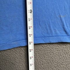 VTG 80s Faded Selvedge Front Pocket Worn Cotton Blank Single Stitch T-Shirt 2XL