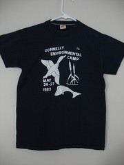 VTG 70s Russell Athletic Gold Tag Exc Condition NAVY Graphic Shirt Men S 34-36
