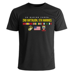 US Marine Corps 2nd Battalion, 5th Marines Desert Storm Veteran T-Shirt