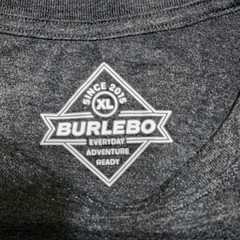 Burlebo Shirt Men XL Heather Gray Camo Logo Pocket Tee Outdoors Hunt Fishing BBQ