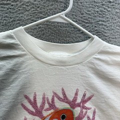 Vintage Murina Shirt Adult One Size White Oversized Sleep Shirt Nature 1990s