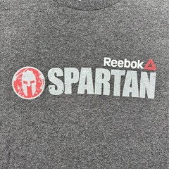 Reebok Spartan Race 2017 Sprint Finisher Dark Gray T-Shirt Size S Small Tee
