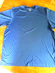 Champion Men’s Double Dry Size 3XL Blue Short Sleeve Tagless Gym Workout T-Shirt