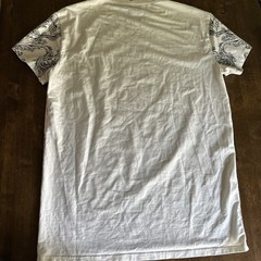 Heads or Tails Shirt Small Skull Rhinestone Tattoo Graphic Unique Bones 💀