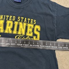 United States Marines Semper Fidelis Vintage T-Shirt Black Size Large