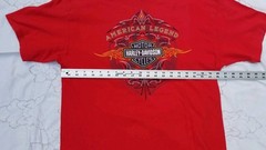 HARLEY DAVIDSON T-Shirt Mens Large L Las Vegas Nevada Hanes Red 2 Sided Biker