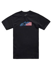 Alpinestars Men’s Racing USA CSF Short Sleeve Tee MX Motocross Logo Flag Tee