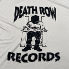 Death Row Records Shirt Mens Medium White Graphic Tee Hip Hop Rap Music