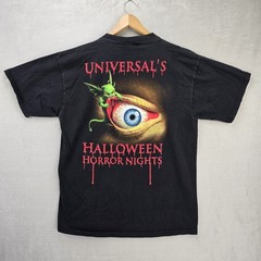 Vintage Universal Studios 1997 Halloween Horror Nights Shirt XL Black Eye 90s