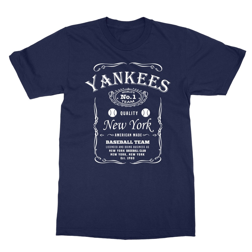 New York Yankees Whiskey NY NYC JD Whisky Men’s T-Shirt