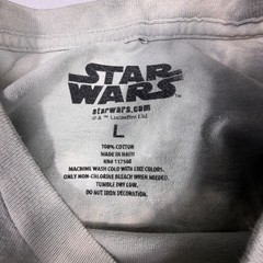 Star Wars The Dark Side Tie Dye Shirt Mens Large Darth Vader Maul Kylo Ren Grey