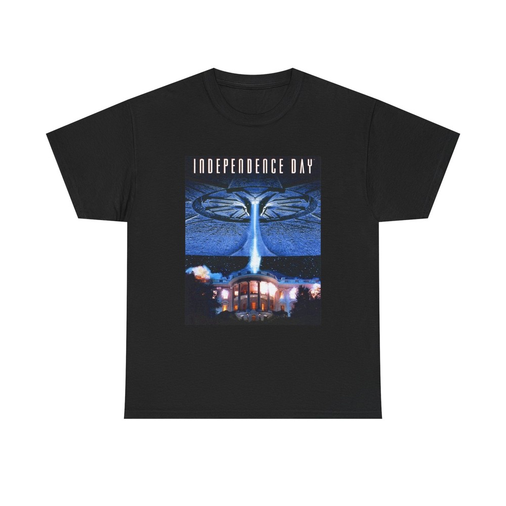 Independence Day T shirt Retro Movie Poster Aliens Will Smith 90s Unisex