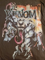MARVEL VENOM Men’s Size M Graphic T-Shirt Short Sleeve Charcoal NWT