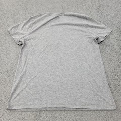 MTV Music Television Shirt Mens Large Gray Heather USA Flag Logo Graphic