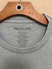 True Religion Men’s Mint Green Buddha & Guitar Graphic T‑Shirt – Medium