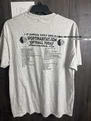 Vintage USSSA Early Bird NIT Baseball Tournament T-Shirt Adult XL Gray