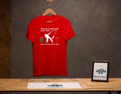 Fisherman Fishing T-Shirt Sorry I Missed Your Call I Was On My Other Line tee