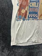 Vintage Fruit Of The Loom T Shirt Mens Large White Windy City Sports Chili Ride