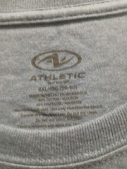 Athletic Works No Pocket Cotton Tee Men’s Size 4XL Blue Cove Heather NWT