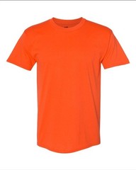 Hanes 5170 5XL EcoSmart Crewneck Short Sleeve Tee Pit to Pit 31″ Unisex Orange