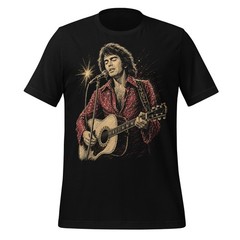 Neil Diamond Tribute T-Shirt Classic Rock Legend Acoustic Guitar Tee XS-5XL