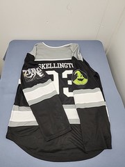 New Jack Skellington Hockey Jersey Disney Embroidered Back Graphic Print Front