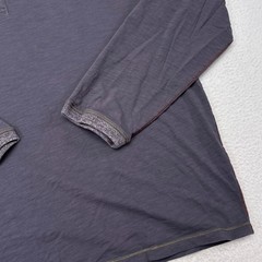 Carbon2Cobalt Henley Shirt Mens Size XXL Gray Long Sleeve Casual Menswear