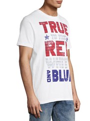 Way to Celebrate Men’s Americana True Red White Blue T-Shirt Size XL/XG 42-44
